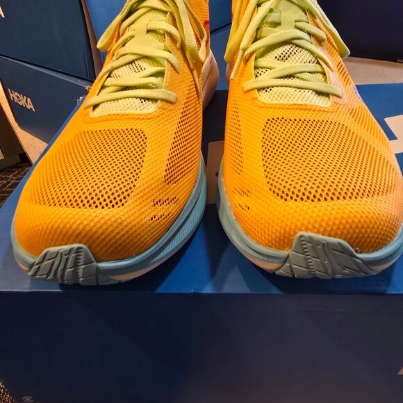 Hoka Cielo Road Orange Yellow Mustard 1143490-SYJ Men's Size 13 Running Shoe NEW - Picture 5 of 15